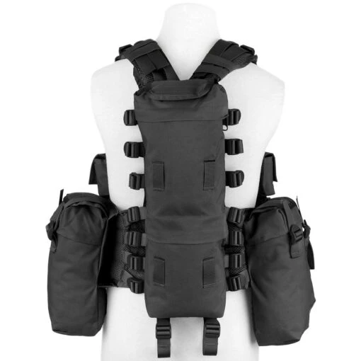 MFH South African Assault Vest Black -Outdoor Series Store mfh saav vest black 4