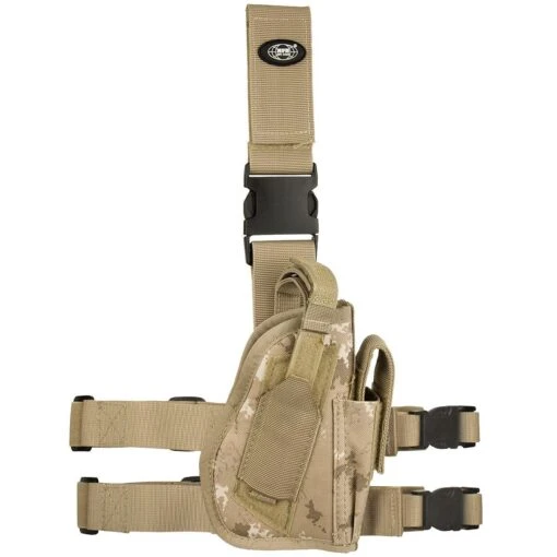 MFH Right Leg Holster Vegetato Desert -Outdoor Series Store mfh tactical leg holster right vegetato desert