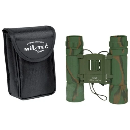 Mil-Tec Foldable Binocular 10x25 Camo -Outdoor Series Store mil