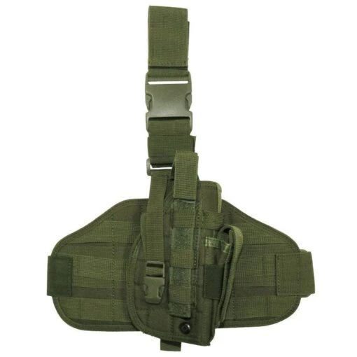 MFH Tactical Leg Holster MOLLE Olive -Outdoor Series Store mil tec tactical leg holster molle olive amaz 1