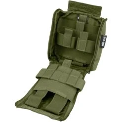 Mil-Tec Individual First Aid Kit Laser Cut Pouch Olive -Outdoor Series Store mil tec ifak medic pouch laser cut olive 4