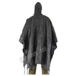 Waterproof Poncho Ripstop Black -Outdoor Series Store poncho black 2 1