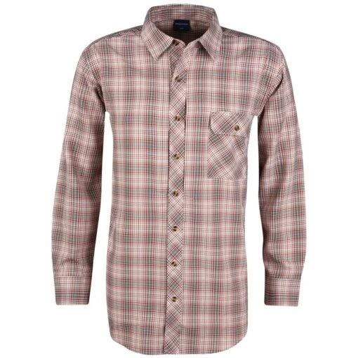 Propper Covert Button-Up Long Sleeve Shirt Barn Red Plaid -Outdoor Series Store propper covert button up long sleeve barn red 1