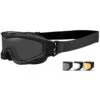 Wiley X Spear Goggles - Dual Smoke Grey + Clear + Light Rust Lens / Matte Black Frame -Outdoor Series Store sp293dlb wiley x spear grey clr rust black 1