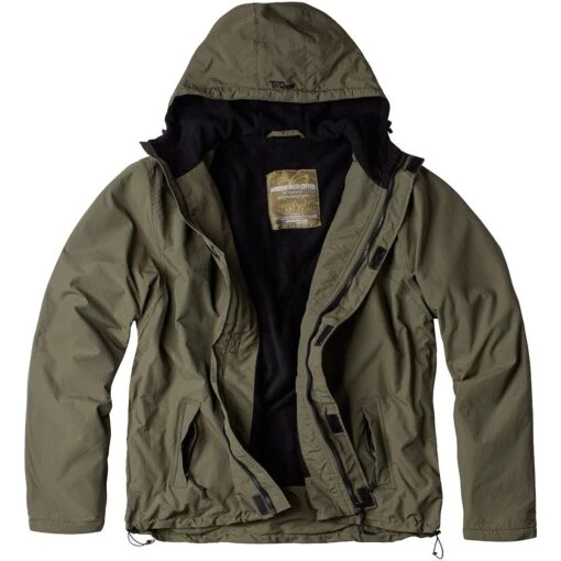 Surplus Windbreaker With Zipper Olive -Outdoor Series Store surplus windbreaker with zipper olive 1