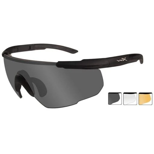 Wiley X Saber Advanced - Smoke Grey + Clear + Light Rust Lens / Matte Black -Outdoor Series Store